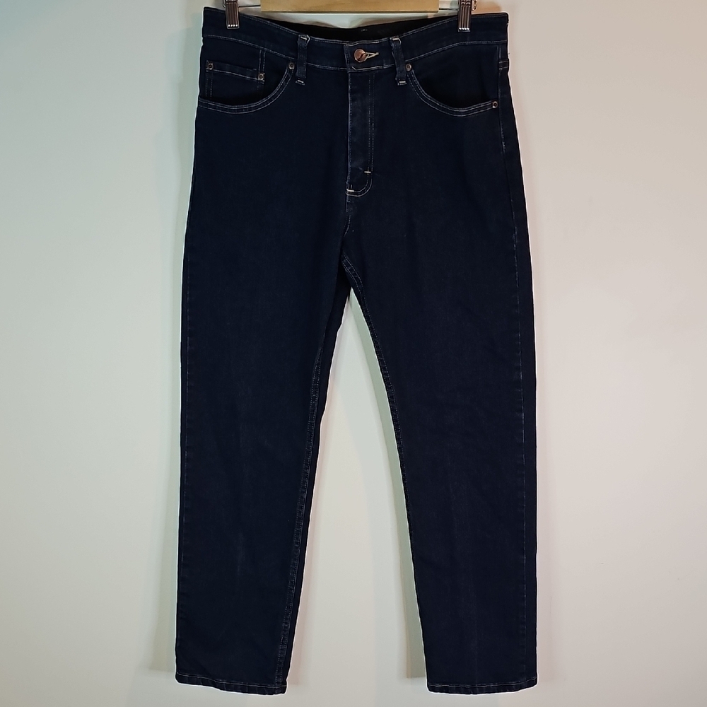 Wrangler Men's Dark Blue Straight Jeans